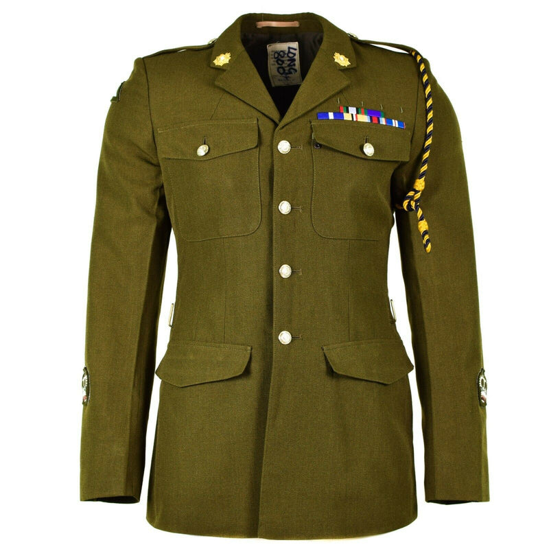 Guida Guida formale dell'esercito britannico genuino Olive Khaki Giacca formale OD Problema militare