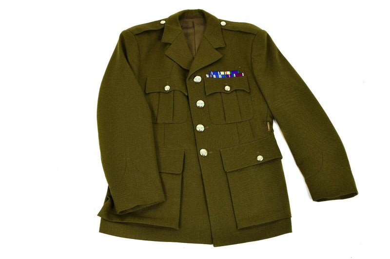 Guida Guida formale dell'esercito britannico genuino Olive Khaki Giacca formale OD Problema militare