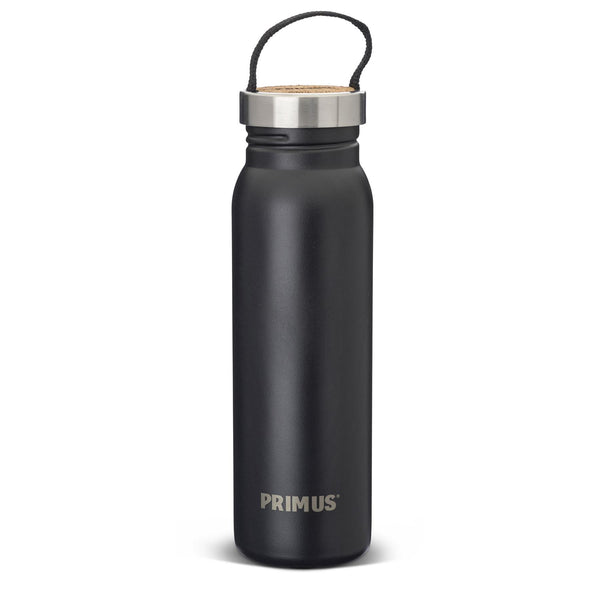 Primus Klunken Bottle da 700 ml in acciaio inossidabile in polvere nere a vite a vite su