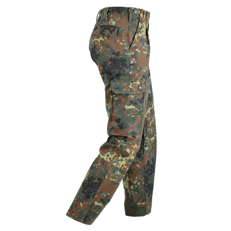 Pantaloni da carico in stile militare tedesco Flecktarn Camo Combat Army Acu pantaloni