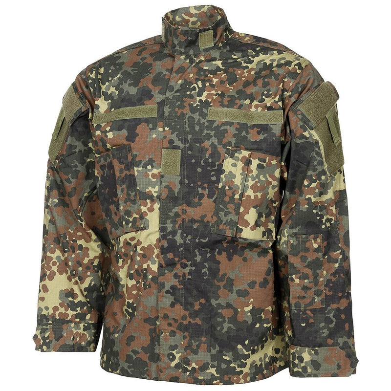 MFH Brand U.S. MILITAL MILIANT CAMPO Field Uniforme Flecktarn camo Ripstop Nuovo