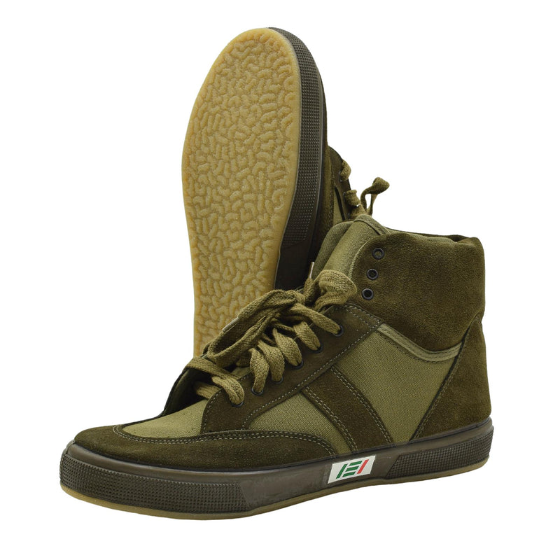 Scarpe da ginnastica militare italiane originali addestramento di design durevole ad oliva