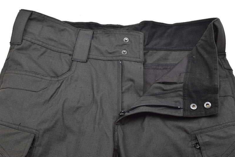 MFH Brand Shorts in stile militare Bermuda Black Black Robdy Cotton Ripstop Uniform Nuovo