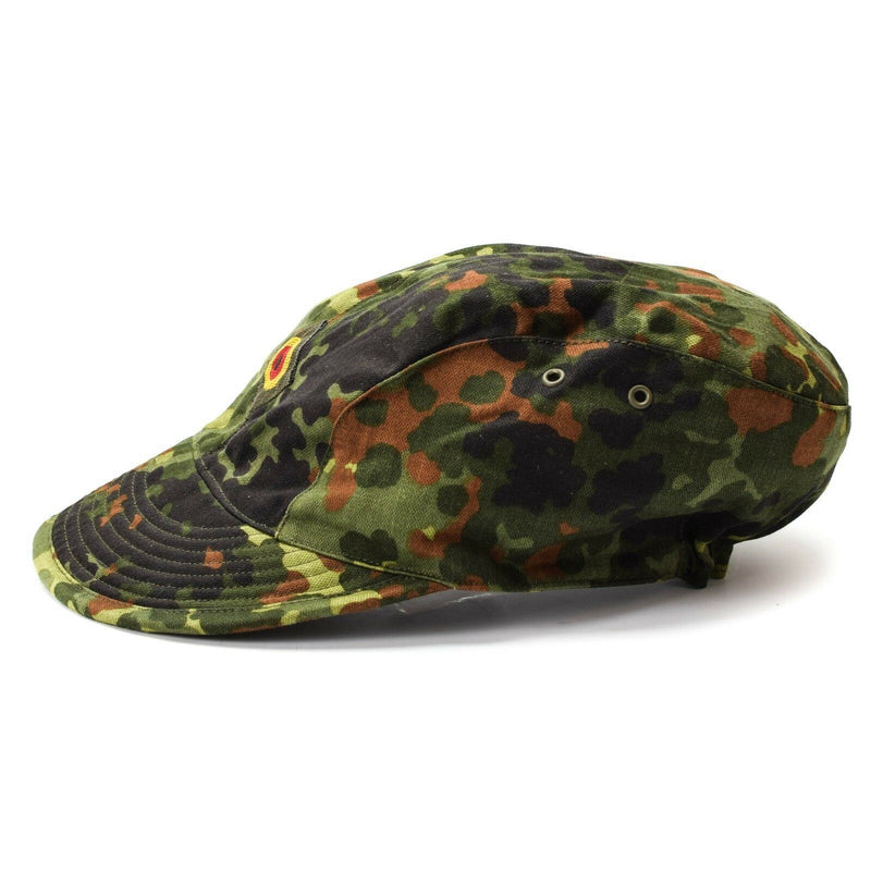 Genuino cappello aeronautico dell'esercito tedesco originale Flecktarn camo di picco hat militare nuovo