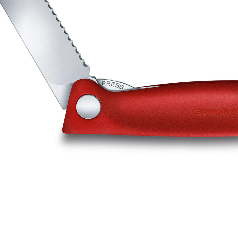 Victorinox Swiss Classic pieghevole pieghevole coltello inossidabile in acciaio in acciaio rosso