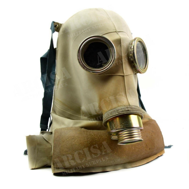 Maschera per gas militare polacco originale Filtro dell'era sovietica vintage incluso grigio