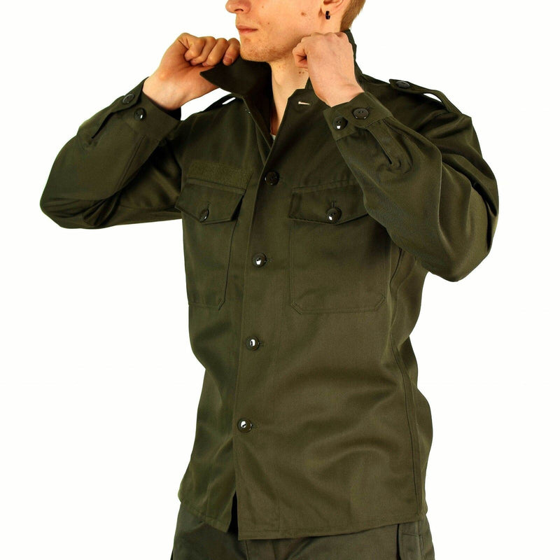 Shirt da combattimento dell'esercito BH austriaco originale militare oliva verde bdu field nuovo