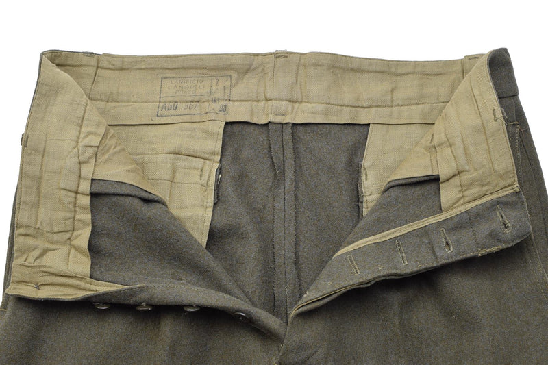 Pantaloni di lana dell'esercito italiano originali abiti per pantaloni vintage formali