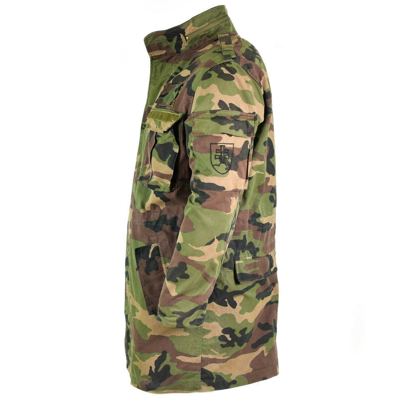 Giacca da campo dell'esercito slovacco vintage originale M97 Slovacchia Combattimento militare Parka