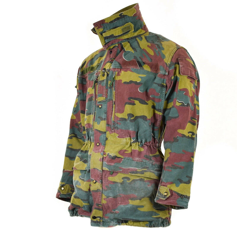 Combattimento militare dell'esercito belga originale M90 ​​giacca da campo parka jigsaw camo surplus