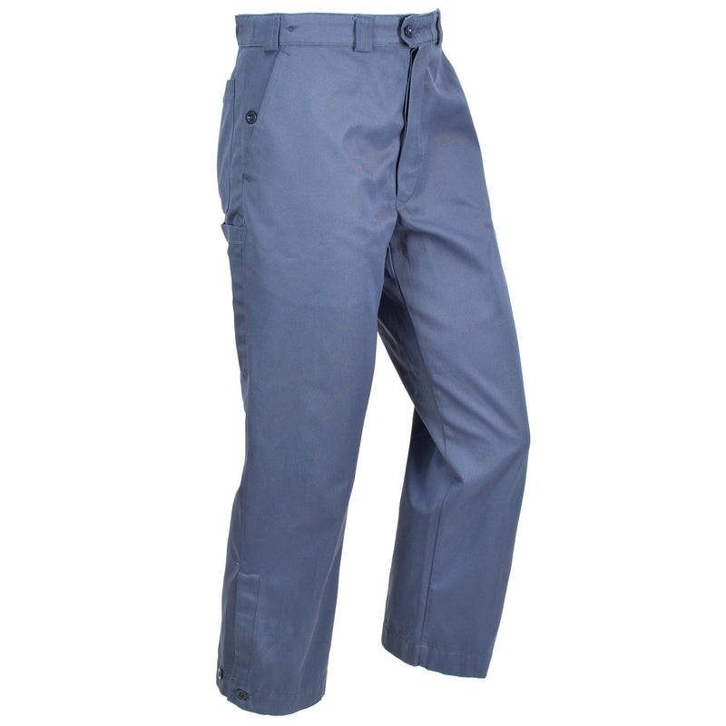 Cantaloni di protezione civile autentici Swiss Blue Pants Combat Svizzera New New