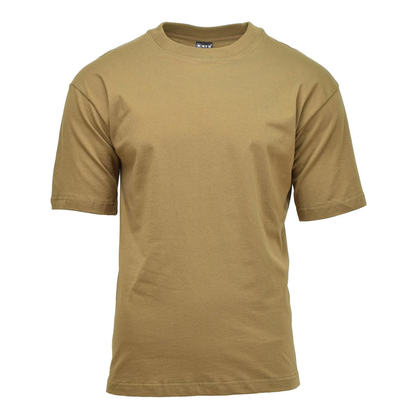 Maglietta militare statunitense MFH USA UNDERSHIRT STURDA LEGGE PIÙ LUMINETUBILE COYOTE