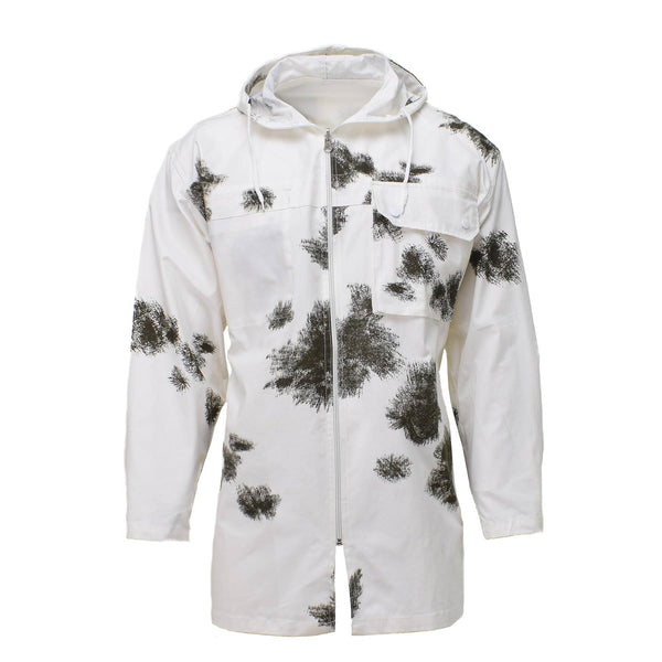 A.Blochl Giacca in stile esercito tedesco Snow camo camo reversibile strato uniforme esterno nuovo