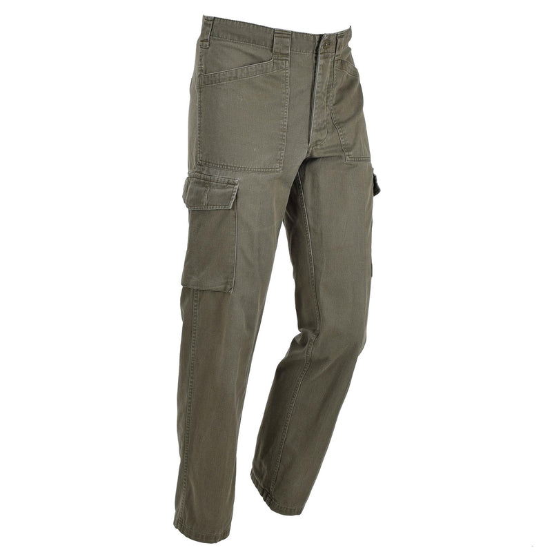 Pants di lavoro di carico dell'esercito austriaco originale Olive Field Service Classic Pantaloni