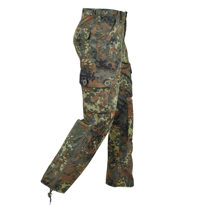 MIL-TEC Brand Style Military Flecktarn BDU Commando pantaloni leggeri RipStop