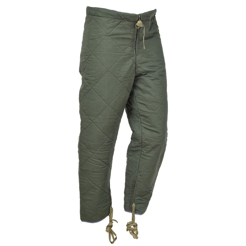 Pantaloni di oliva olive ceche originali pantaloni inverno termici caldi mutande vintage nuovo