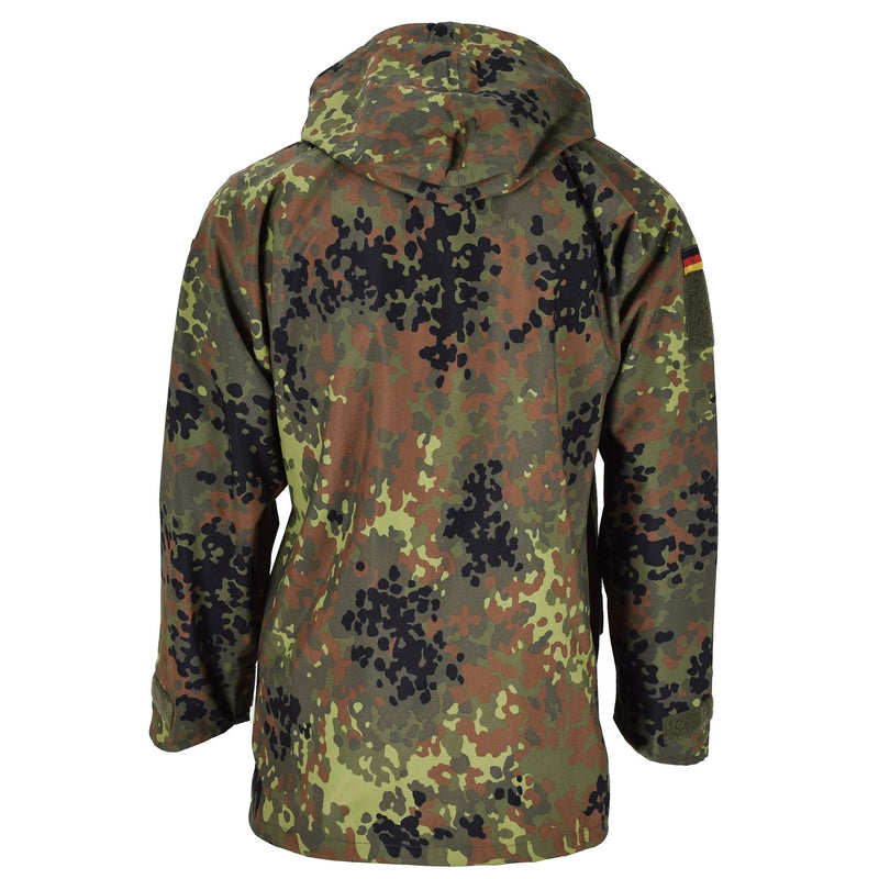 Mil-Tec Brand Giacca da campo dell'esercito tedesco Goretex Flecktarn Camo pioggia impermeabile