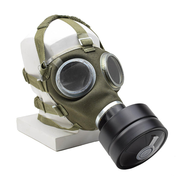 Maschera per gas militare ungherese originale M67 Respiratore Protezione Face Army vintage