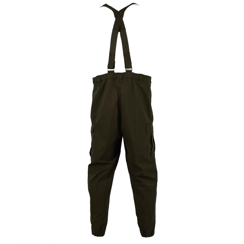 Pantaloni da combattimento dell'esercito austriaco austriaco bavagie olive militari OD complessivamente con parentesi graffe nuove