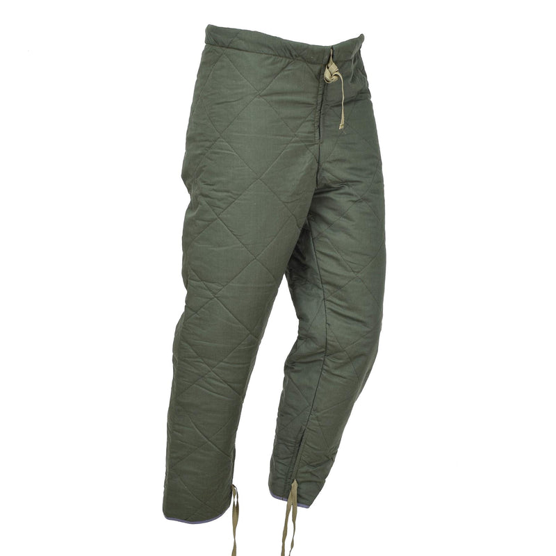 Pantaloni di oliva olive ceche originali pantaloni inverno termici caldi mutande vintage nuovo