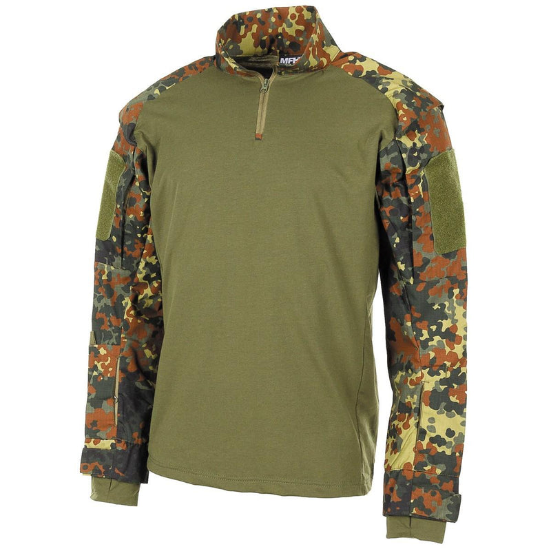 Marchio mfh camicie in stile militare statunitense flecktarn camo da combattimento tattico nuovo