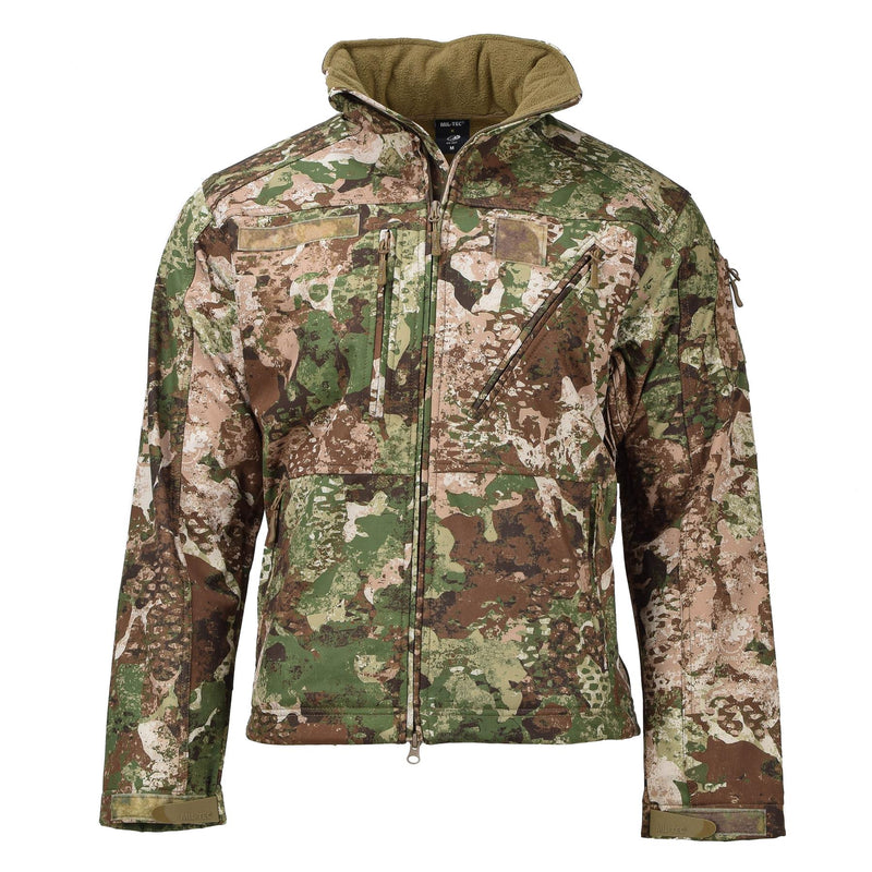 Mil-Tec Army Softshell Giacca tattica pile in pile impermeabile con cappuccio a 3 strati laminato