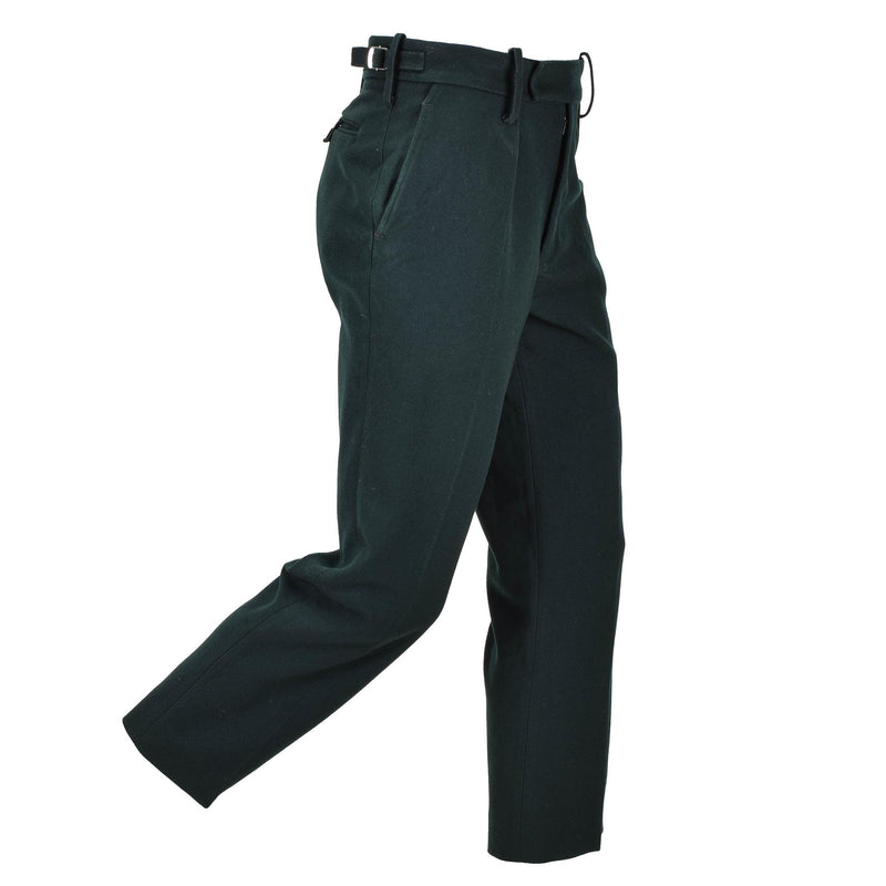 Pantaloni di lana verde militare irlandesi originali pantaloni di lana verde pantaloni formali