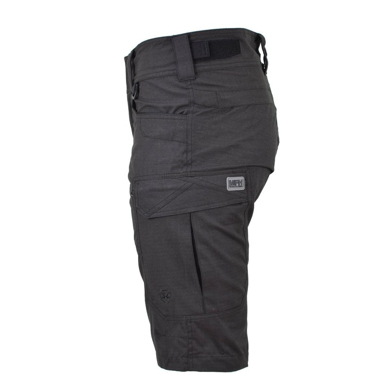 MFH Brand Shorts in stile militare Bermuda Black Black Robdy Cotton Ripstop Uniform Nuovo