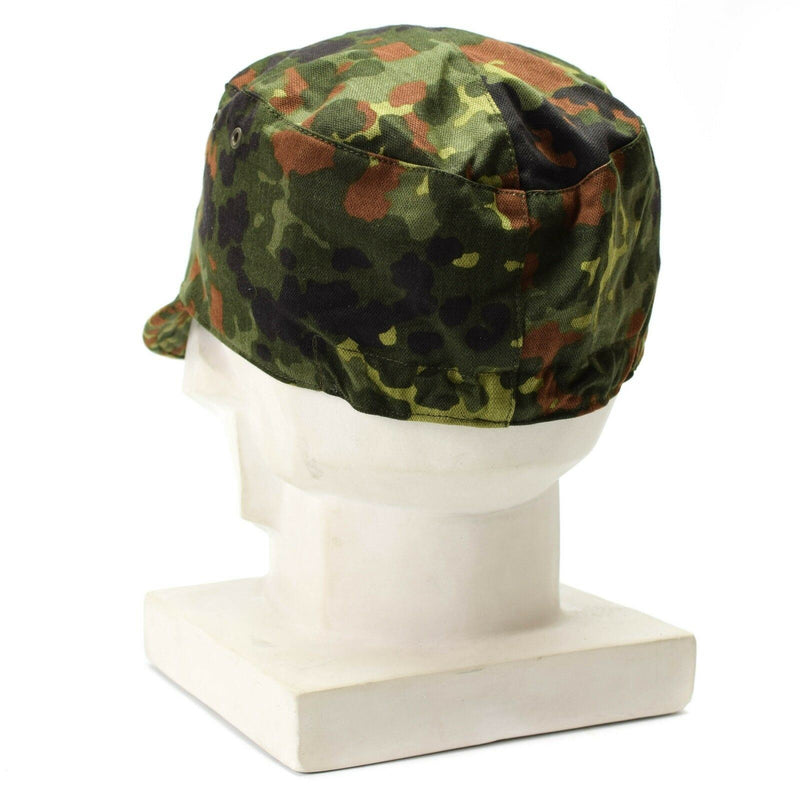 Genuino cappello aeronautico dell'esercito tedesco originale Flecktarn camo di picco hat militare nuovo