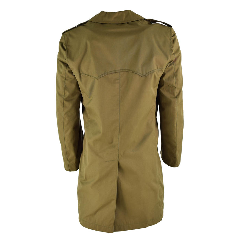 Trenchcoat dell'esercito italiano originale Khaki Blu colore semplice Emissione militare