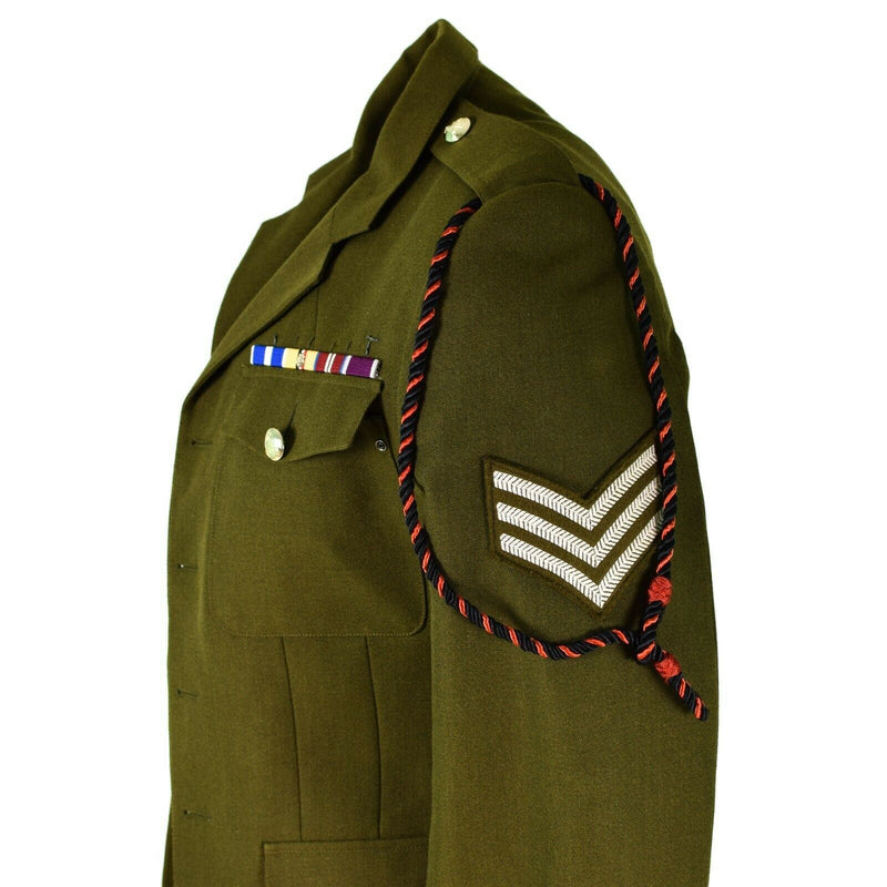 Guida Guida formale dell'esercito britannico genuino Olive Khaki Giacca formale OD Problema militare