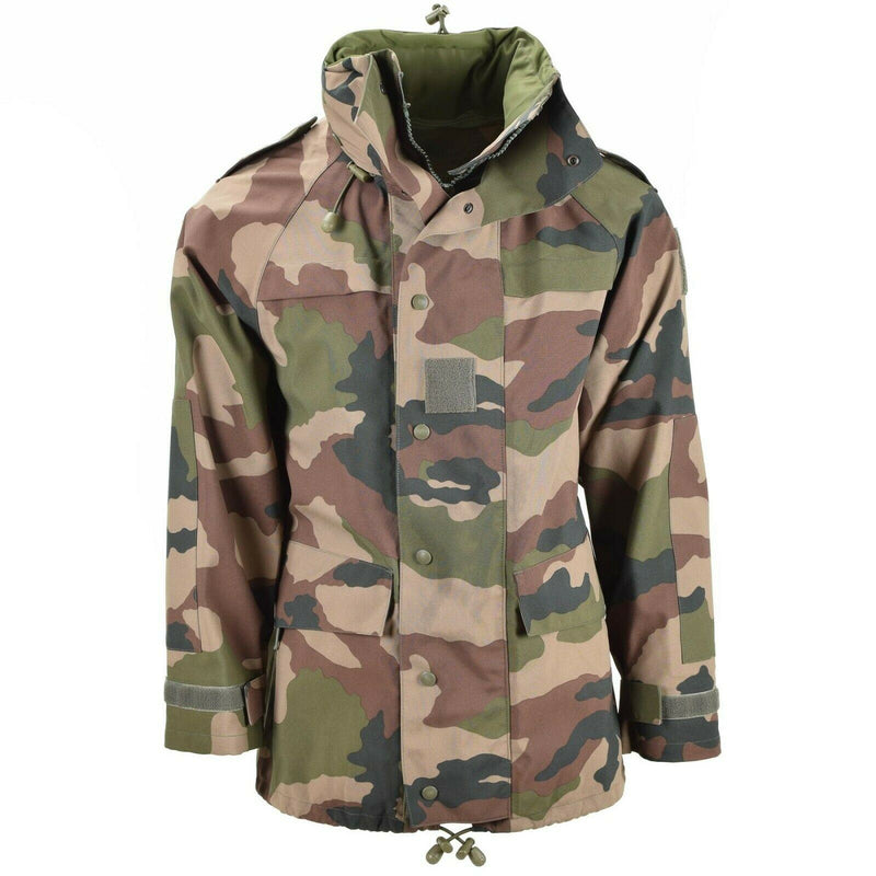 Giacca da trilaminati impermeabili dell'esercito francese genuino cce camo con cappuccio parka now