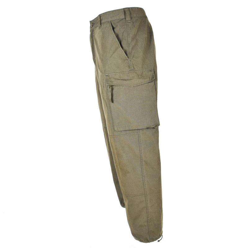 Pantaloni dell'esercito austriaco autentici RIP STOP OD COMPATTO MILITARI PANTERILI OLIVE BDU