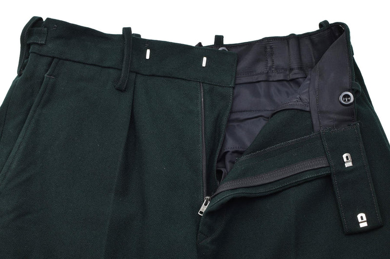 Pantaloni di lana verde militare irlandesi originali pantaloni di lana verde pantaloni formali