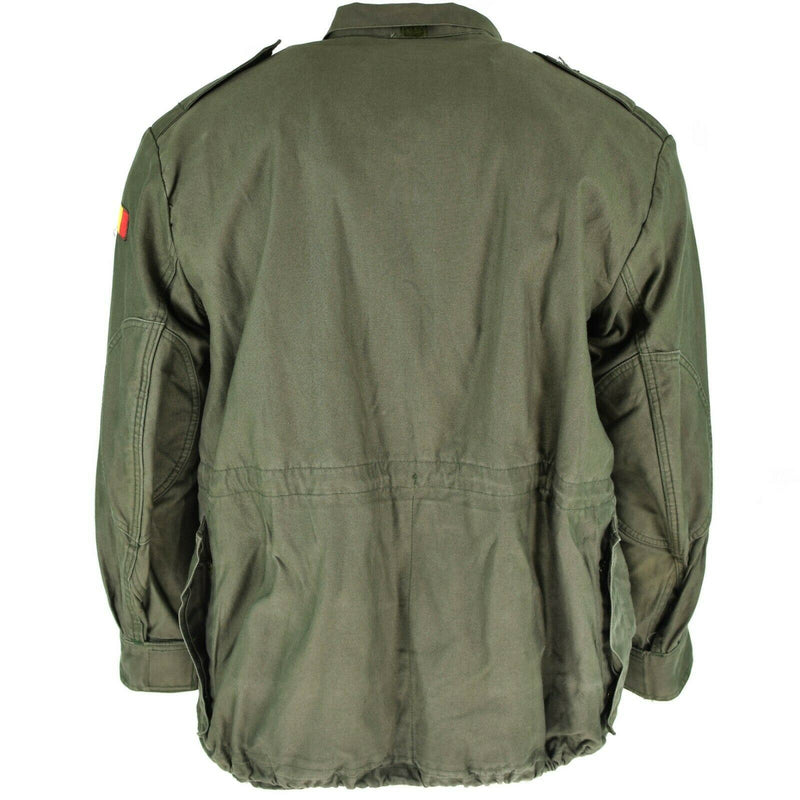 Guida vera campo dell'esercito belga m64 cotone militare impermeabile parka olive od