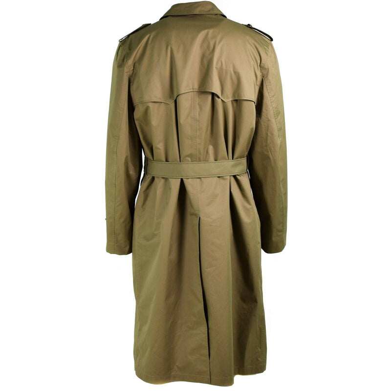 Guido cappotto dell'esercito olandese Khaki Long Officer Trench con fodera nuovo