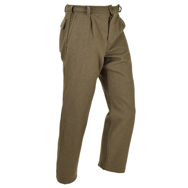 Venti pantaloni formali militari italiani Italiani Olive Wool Dresser Dresser Army