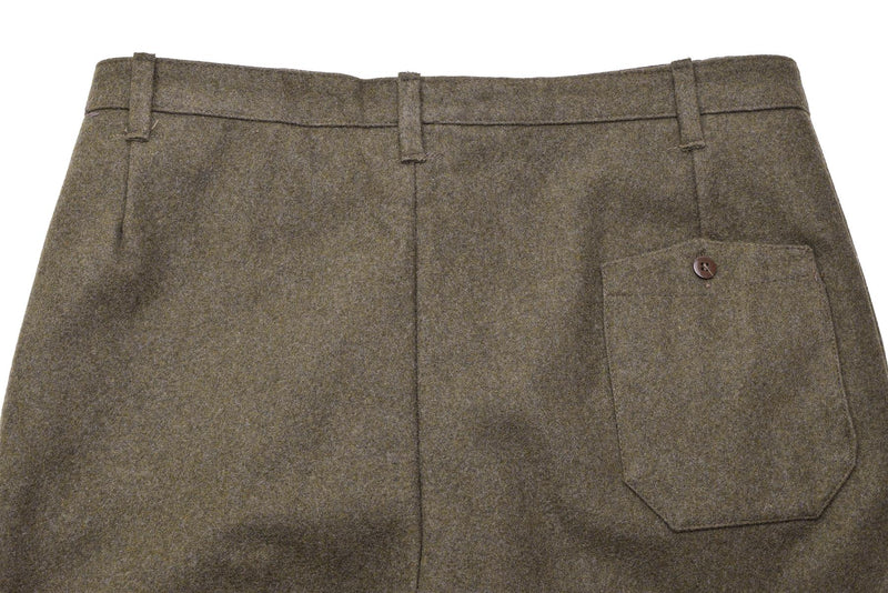 Pantaloni di abiti militari italiani originali pantaloni di lana marrone pantaloni vintage dell'esercito