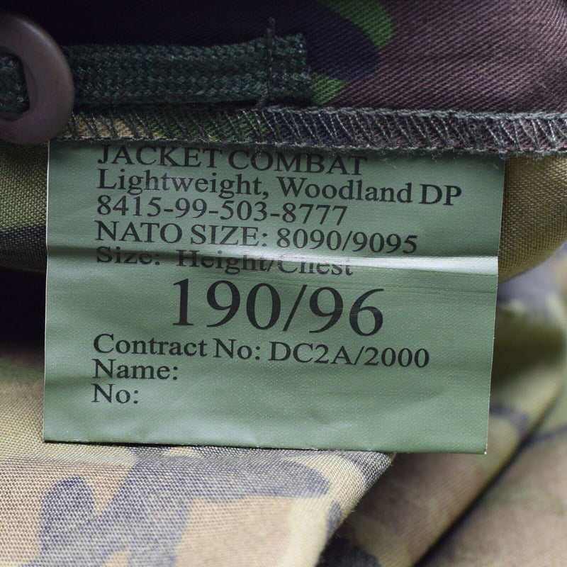 Combattimento militare dell'esercito britannico originale DPM Field Giacca della camicia 95 Nuovo leggero