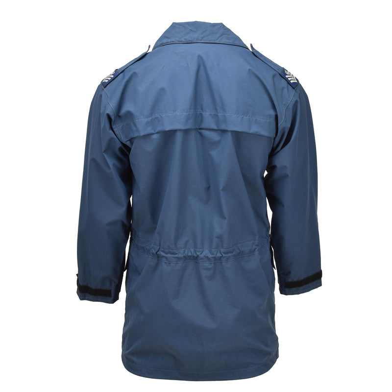 Giacca da pioggia originale delle forze dell'aria reale britannica Goretex Raf Wet Weather Coat blu