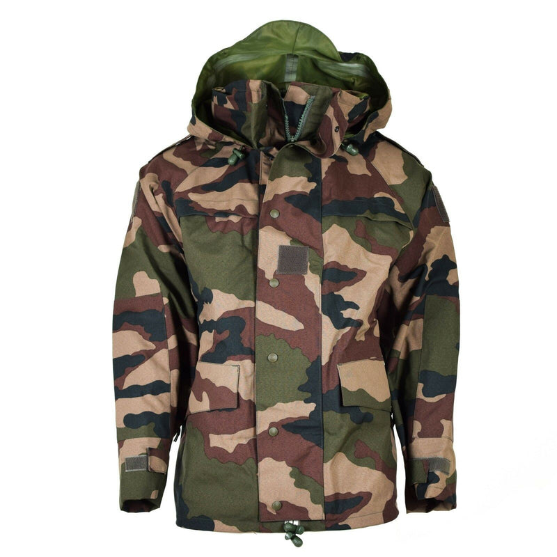 Giacca da trilaminati impermeabili dell'esercito francese genuino cce camo con cappuccio parka now