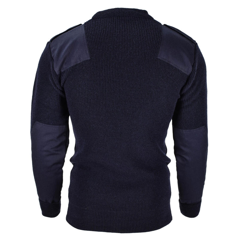 MIL-TEC Brand Men Swater Pullover tedesco Pullover Commando Jumper Navy Blue Sweater Wool