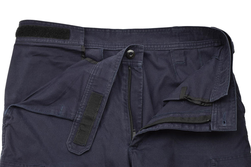 Pantaloni da lavoro dell'esercito olandese originali uniformi di lavoro da lavoro pantaloni regolabili zip blu blu