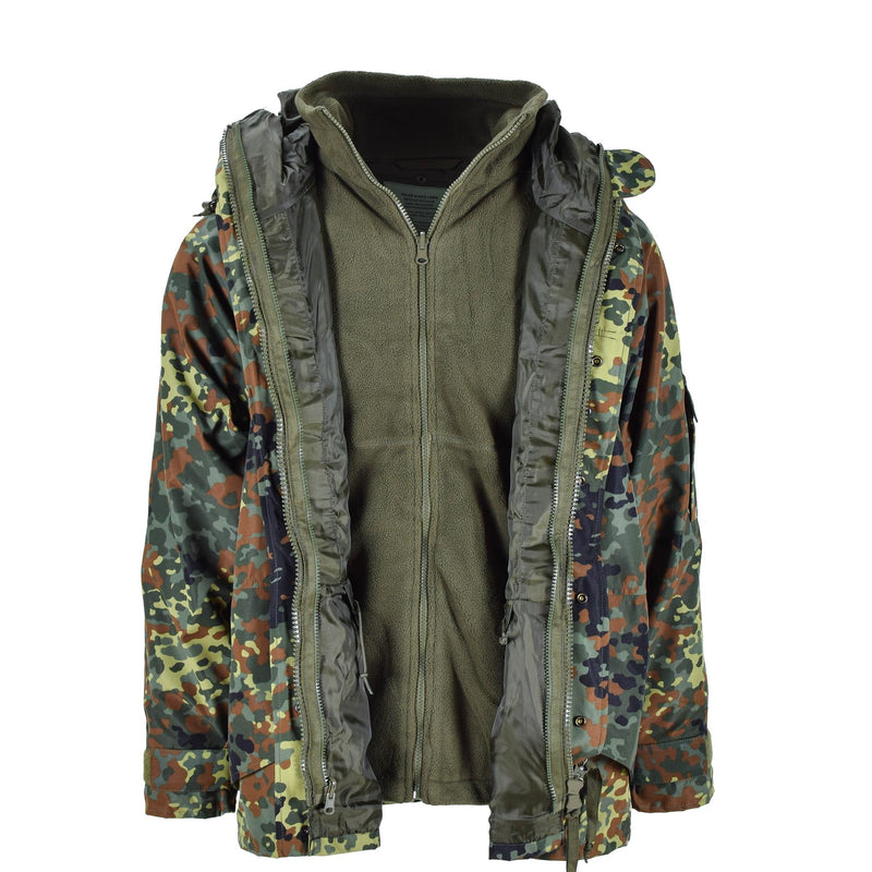 MIL-TEC Army Army Parka W Liner Goretex Camo Flecktarn Giacca da uomo impermeabile