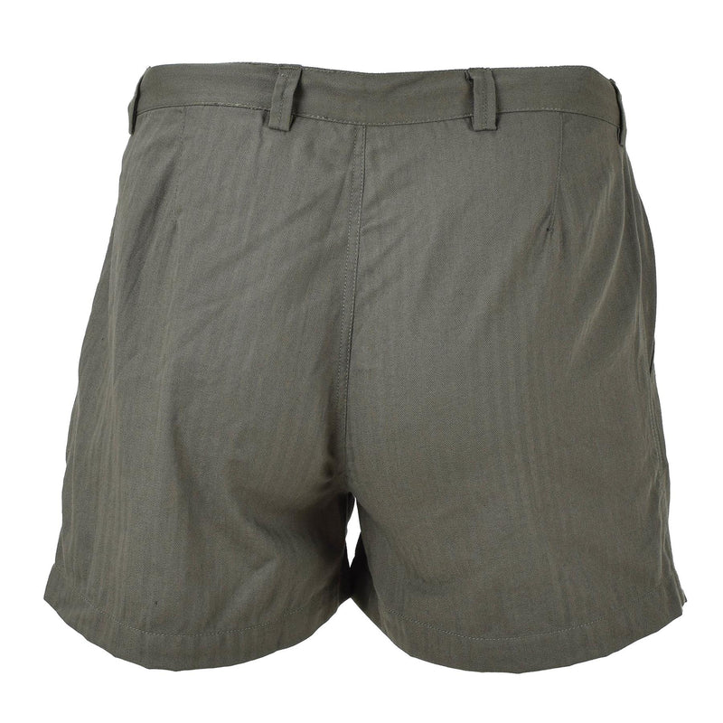 Oliva shorts militari francesi originali Olive Shorts Lightweight Combat Army Uniform Nuovo