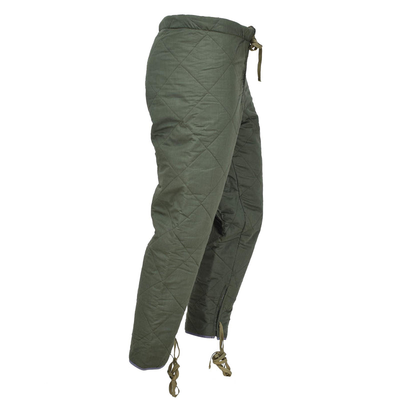 Pantaloni di oliva olive ceche originali pantaloni inverno termici caldi mutande vintage nuovo