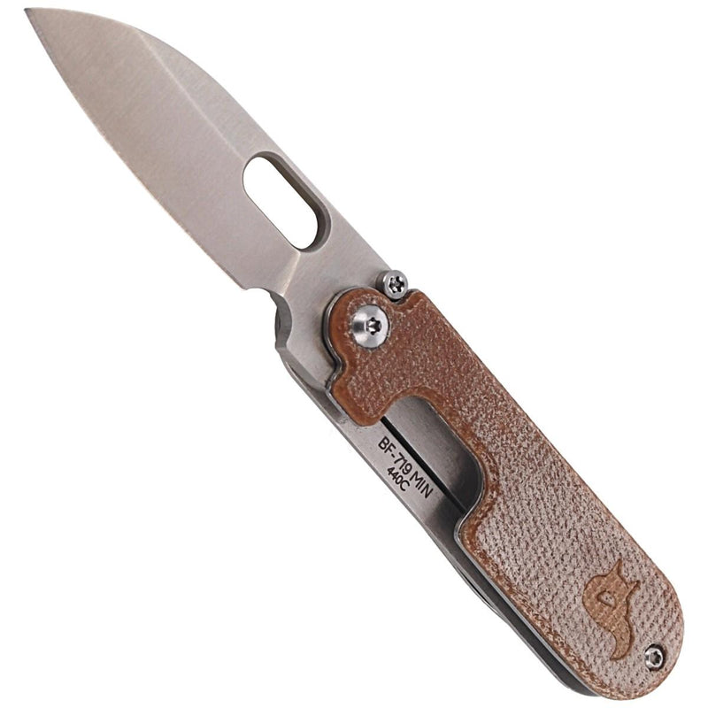 Fox Knives Bean Gen2 Pockeding Knife Pocket Micarta Manico in acciaio inossidabile 440c