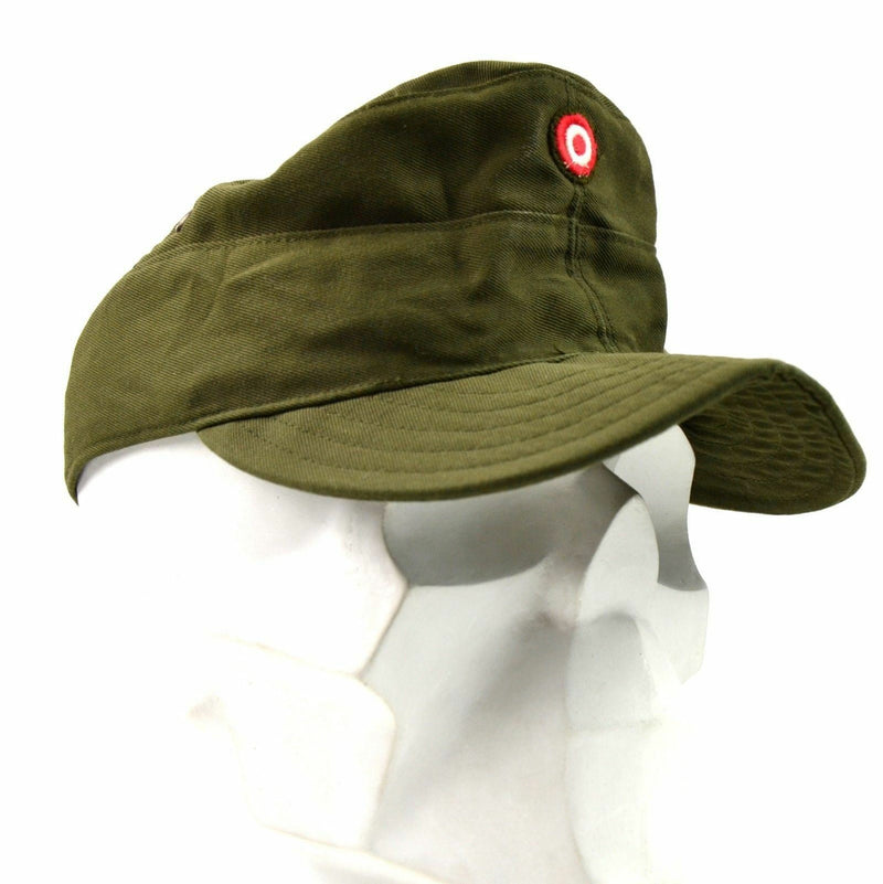 Cap da campo militare dell'esercito austriaco originale Austria Cappello Oliva Drab O.D Nuovo