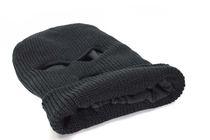 Marchio mil-tec balaclava 3 fori thinsulate ™ Black Face Mask Tactical Gear Winter inverno