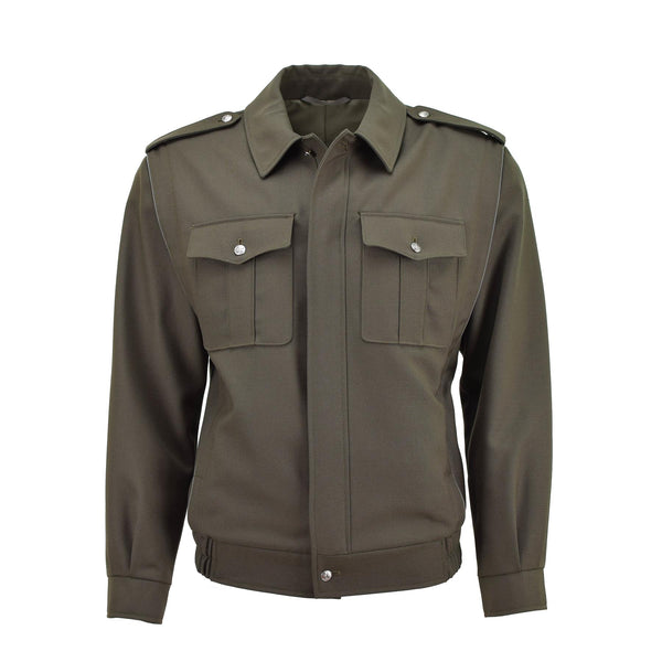 Giacca di camicetta militare ceca originale Truppe di campo Casualmente Olive Blouson Nuovo